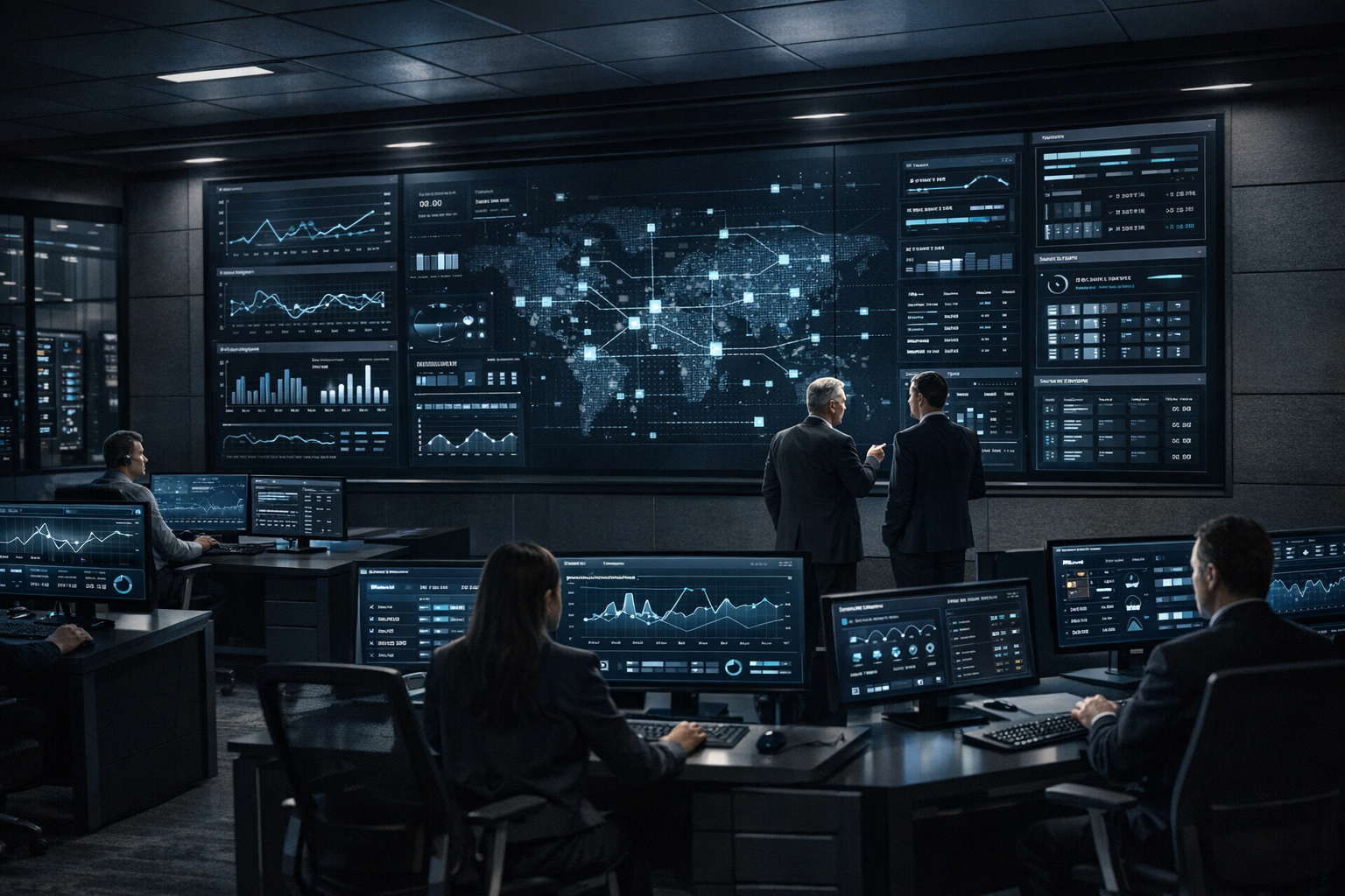 Enterprise operations and throughput visual